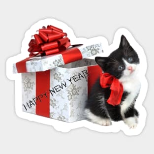 Happy New Year 2016 cat Sticker